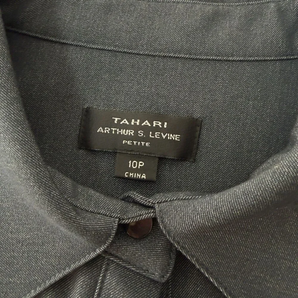 NWT Tahari Arthur S Levine Notch Collar Sheath Dress Size 10 Petite - Picture 17 of 17